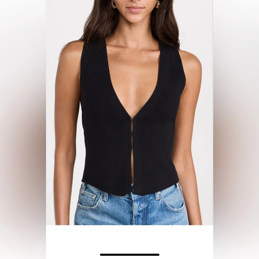 Reformation Myrtle sweater cotton top - size s - Picture 2 of 9